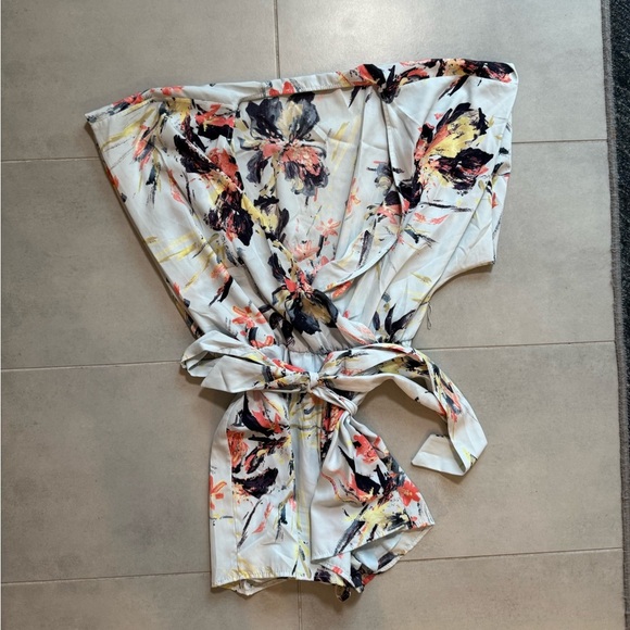 Lulus Floral Kimono Romper - Picture 5 of 7